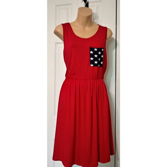 12 Pm By Mon Ami Dresses & Skirts - 12 PM by Mon Ami Patriotic Dress SZ L